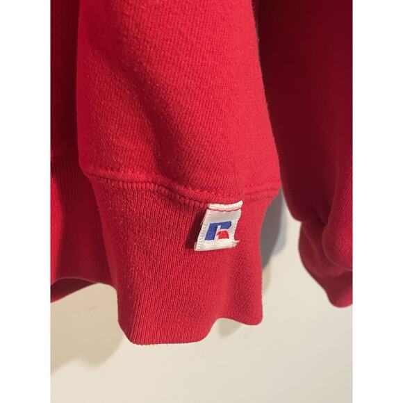 Vintage Russell Athletic Crewneck Mens XXL Red Sweater Sweatshirt Pullover - Picture 4 of 8